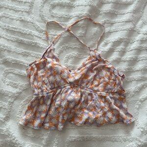 Tilly’s tank top with flowers. SIZE: small